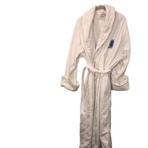 Ritz Carlon thick highest luxe white cotton terry cloth Bath Robe one size EUC